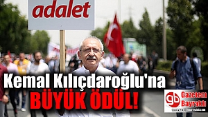 Kemal Kılıçdaroğlu'na büyük ödül