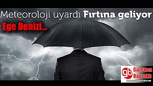Meteoroloji Ege'yi uyardı : Fırtına geliyor