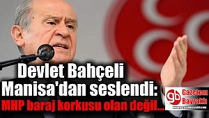 MHP lideri Devlet Bahçeli Manisa'da konuştu