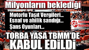 Torba Yasa kabul edildi