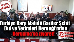 Türkiye Harp Malulü Gaziler Şehit Dul ve Yetimleri Derneği'nden Bergama'ya ziyaret