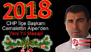 CHP İlçe Başkanı Cemalettin Alper'den Yeni yıl mesajı