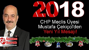 CHP Meclis Üyesi Mustafa Çekiçci'den Yeni yıl mesajı