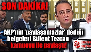 CHP Sözcüsü Bülent Tezcan belgeleri kamuoyu ile paylaştı