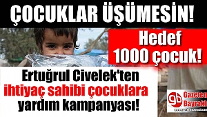 Ertuğrul Civelek'ten ihtiyaç sahibi çocuklara yardım kampanyası