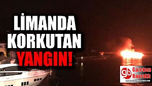 Limanda korkutan yangın