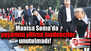 Manisa Soma'da yaşamını yitiren madencilerin mezarlarına ziyaret