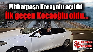 Mithatpaşa Karayolu Altgeçidi trafiğe açıldı