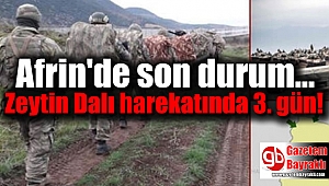 Afrin'de son durum: Zeytin Dalı harekatında 3. gün