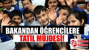 Bakandan öğrencilere sömestr tatili müjdesi
