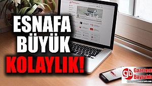 Esnafa büyük kolaylık