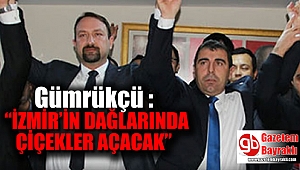 Gümrükçü : “İzmir'in dağlarında çiçekler açacak”