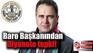 İzmir Baro Başkanından Diyanete tepki