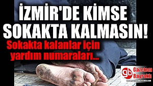 İzmir'de evsizler için yardım numaraları