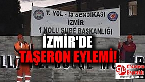İzmir'de karayolları işçilerinden taşeron eylemi
