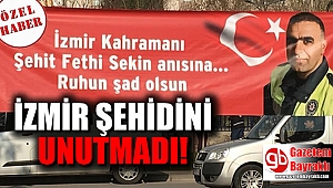 İzmir şehidini unutmadı
