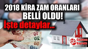 Kira zam oranları belli oldu