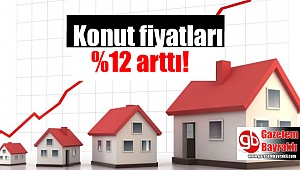 Konut fiyatları yüzde 12 arttı