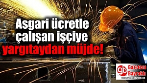Asgari ücretle çalışan işçiye yargıtaydan müjde