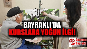 Bayraklı'da kurslara yoğun ilgi