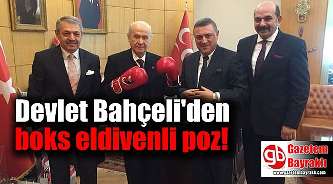Devlet Bahçeli boks eldiveni taktı