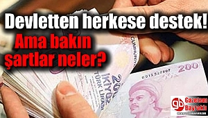 Devletten herkese destek