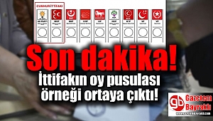 İttifakın oy pusulası örneği ortaya çıktı