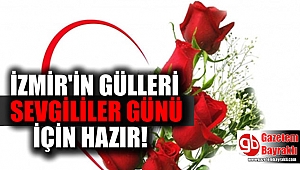 İzmir'in gülleri sevgililer günü için hazır