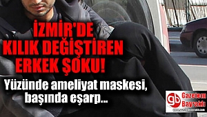 İzmir'in Urla ilçesinde okul sokağında çarşaflı erkek şoku