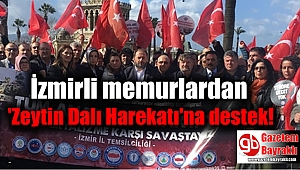 İzmirli memurlardan 'Zeytin Dalı Harekatı'na destek