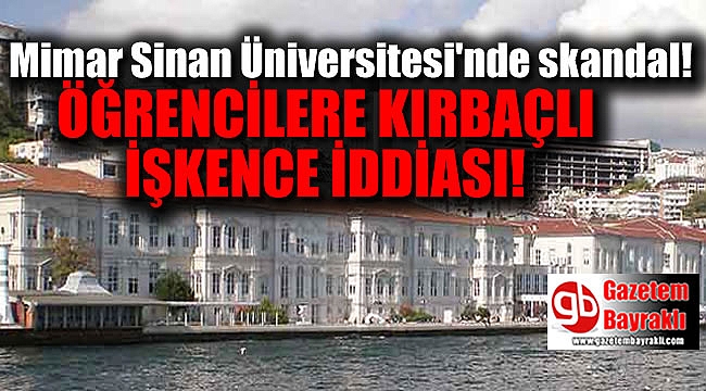 Mimar Sinan Üniversitesi'nde skandal