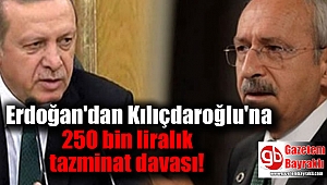 Erdoğan'dan Kılıçdaroğlu'na 250 bin liralık tazminat davası
