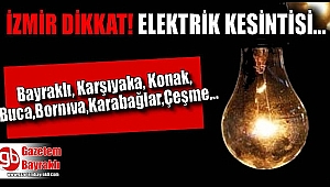 İzmir'de elektrik kesintisi (05-07 Mart 2018)