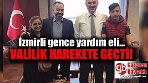 İzmir'de elleri olmayan gence valilikten nakil desteği