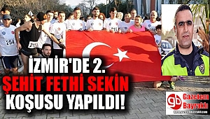 İzmir'de Şehit Fethi Sekin Koşusu yapıldı