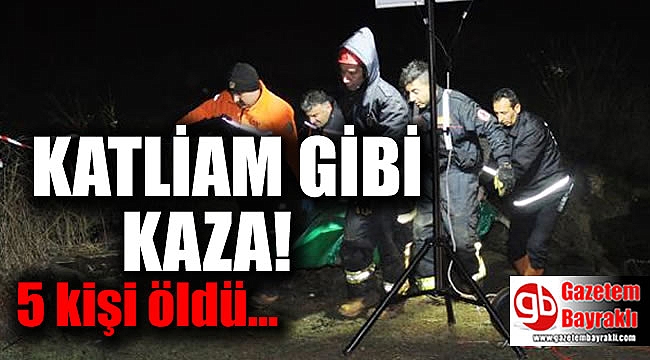 Katliam gibi kaza : 5 ölü