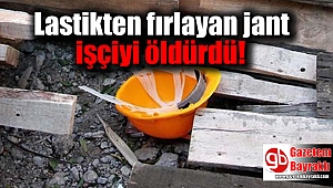 Lastikten fırlayan jant işçiyi öldürdü