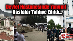 Ordu Devlet Hastanesinde Yangın Çıktı, Hastalar Tahliye Edildi