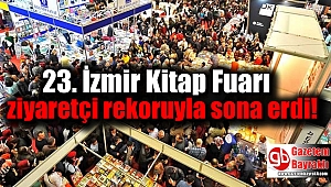 23. İzmir Kitap Fuarı ziyaretçi rekoruyla sona erdi