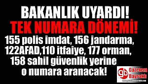 Bakanlık uyardı acil çağrıları tek numarada birleşiyor