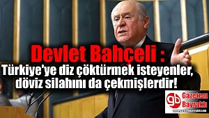 Devlet Bahçeli : Türkiye'ye diz çöktürmek isteyenle döviz silahını da çekmişlerdir