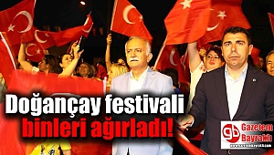 Doğançay festivali binleri ağırladı