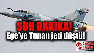Ege'de Yunan savaş jeti düştü