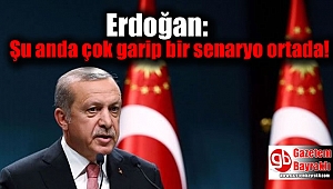 Erdoğan: Şu anda çok garip bir senaryo ortada