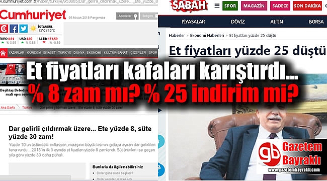 Et fiyatları kafaları karıştırdı yüzde 8 zam mı yüzde 25 indirim mi Erdoğan 2 tl arttı dedi