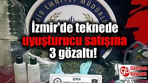 İzmir'de teknede uyuşturucu satışına 3 gözaltı