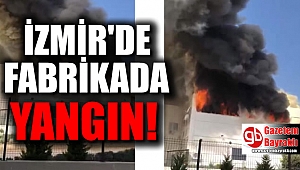 İzmir'de unlu mamulleri fabrikasında yangın