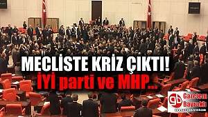 Mecliste oturma krizi çıktı