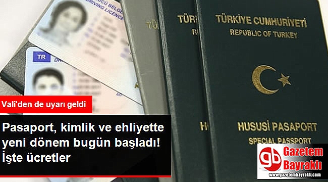 Pasaport kimlik ve ehliyette yeni dönem