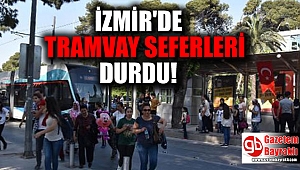 Tramvay bağlantısı koptu, seferler durdu